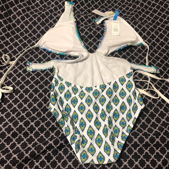 Coastal Zone Jantzen Paisley One piece Swimsuit - Picture 6 of 8